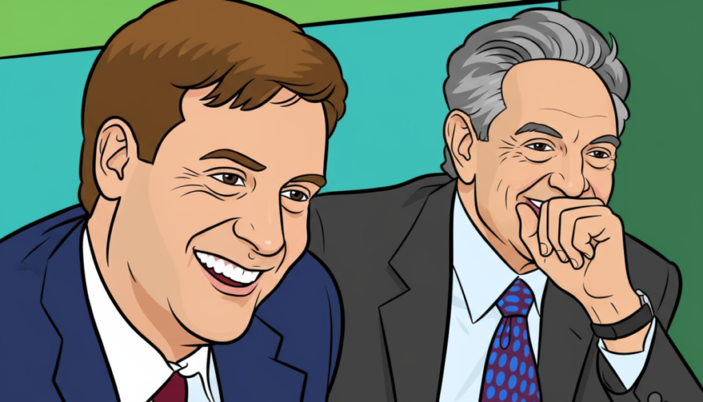 드러켄밀러와 조지 소로스의 이미지