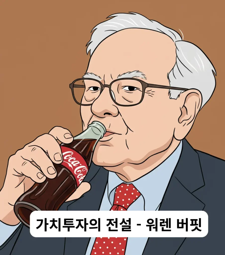 코카콜라를 즐겨 마시는 워렌 버핏의 사진