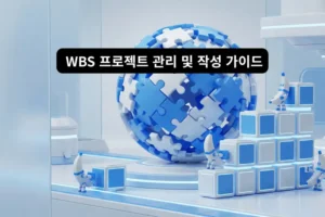 WBS 프로젝트 관리 및 작성가이드 이미지