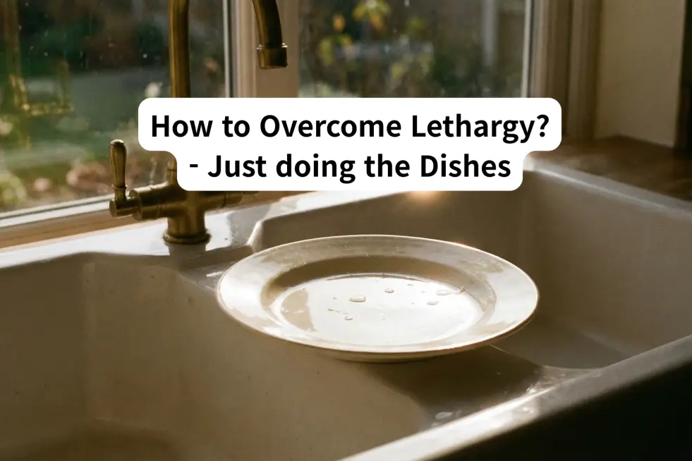 How to Overcome Lethargy : Just doing the Dishes is the best solution