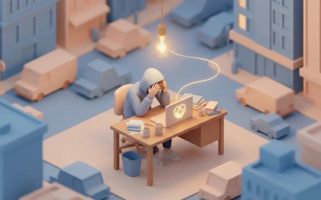 데일 카네기의 인간관계론을 연구하는 이미지